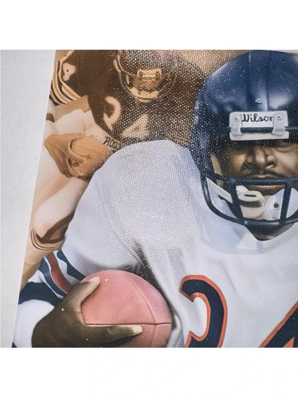 Walter Payton Sweetness Chicago Bears Canvas Wall Art Poster By Rob Jackson 8x12